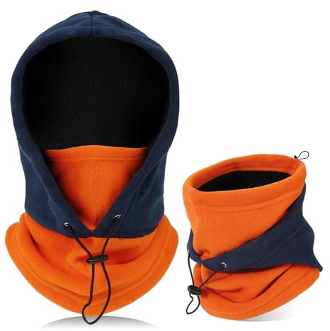 TAGVO Balaclava Windproof Ski Mask Thermal Fleece Hood Winter Multipurpose Use Unisex Face Mask Warm＆Breathable Face Cover Heavyweight Neck Warmer for Winter Outdoor Sports