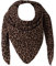 FASHION YOU WANT XXL Tuch LEO Farben Farbwahl Halstuch Musselintuch Musselin Leopard Muster Damen Damenhalstuch Dreieckstuch Schal Frauen leicht (doppellagig) (Leo klein braun)