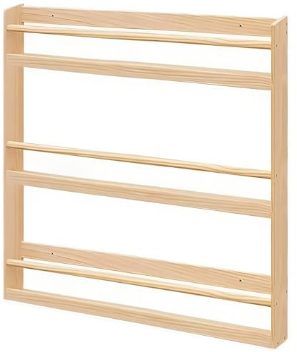 1/2/3-lagiger Zeitungsständer zum Aufhängen an der Wand, hölzerner Präsentationsständer für Zeitschriftenbücher, Skizzenbuchständer, Kinderzimmerregale für Bücher, Spielzeug und Dekor (Farbe: 2