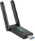 Adaptador WiFi USB, 1200Mbps USB3.0 Adaptador de Red WiFi de Doble Banda 5G/2.4G con 2 Antenas para PC de Escritorio, Computadora Portátil, Teléfono, Tableta, Plug and Play WiFi