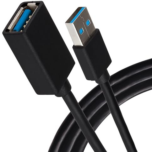 Maplin USB-A Male to USB-A Female Extension Cable - Black, 1.5m