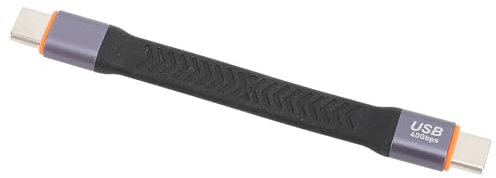 Short USB C 3.2 Gen 2 Cable, 40Gbps Data Transfer Speed, Flexible FPC Design, Aluminum Alloy Shell, Plug and Play, with SSD Connection, for Fast File Transfer