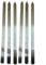 YSAMAX BBQ Kebab Skewers Stainless Steel Flat, Extra Wide Design, Long-Lasting Durability, Rust- and Corrosion-Resistant, Easy to Use, Versatile Uses, (6PCS)