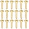 Be In Your Mind 100pcs Wood Screws M3 x 12mm Brass Slotted Screws Round Head Brass Tapping Screw Solid Pan Head Screws for DIY Craft Wodden Furniture