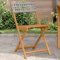 Xichuzi Bistrostühle 2 STK. Grau Massivholz Akazie und Poly-Rattan, Gartenstuhl, Balkon Stuhl, Outdoor Patio Dining Chairs, Stühle Für Die Terrasse, Terrassenstuhl - 367676
