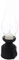 BUGUUYO Retro-petroleumlampe Geführte Petroleumlaterne Antike Lichtlampe Öl Brennende Laterne Klare Petroleumlampe Dekorative Öllaterne Notfallbeleuchtung Vintage Öllaterne Pp Black