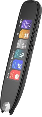 Übersetzerstift, 142 Sprachen Smart Voice Pen Scanner, LCD Touchscreen Text zu Sprache Gerät für Legasthenie, Digitaler Textmarker Stiftleser, Prüfungslesestift für Studenten