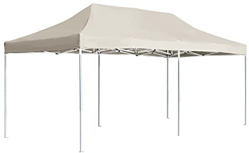 Profi Partyzelt klappbar Aluminium 6x3m creme
