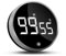 CNMTCCO Temporizador Digital Cocina, Reloj Temporizador con Pantalla LED, Cronómetro Cocina para Cocinar, Hornear, Aprender, Fitness, Deportes (Negro)
