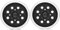 Disque de ponçage de 125 mm avec 8 trous, 125mm Plateau de Ponçage compatible Bosch PEX 220 A GEX 125-1 AE PEX 220 AE Accessoire d’outil de Ponçage Disque de Polissage (5 pouces 8+4+4)