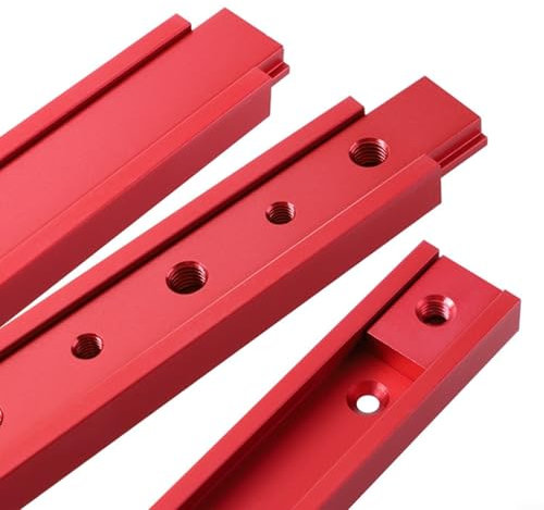 Fauhapyway Confezione da 2 guide scorrevoli a T in lega di alluminio, per sega da tavolo, lavorazione del legno, banco da lavoro, progetti fai da te, 100-450 mm (100 mm)