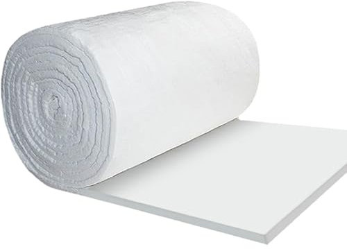 HTRDHT Ceramic Fiber Insulation Blanket - Fireproof Heat Resistant Material for Ovens & Wood Stoves - Zero Maintenance High Temp Insulation (Whi(Size:3.6m * 0.61m * 50mm(141.73 * 24.02 * 1.97 inches))