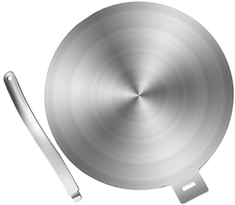 Zerodeko Adapterplatte für Induktionskochfeld aus Edelstahl mit Schnellem Auftauen und Robustem Material Wärmediffusorplatte für Gas und Elektroherde