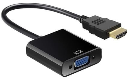 Oxtxuzdm 1080p HDTV An VGA Adapter Ausgabe Computer Connector Dongle Für Laptop PC Monitor Projektor HDTV An VGA