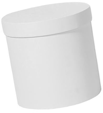Blumenpapierbox Weiße Schachtel Rund Weihnachten Event | Papier, Moderne Form, Hält Blumen Stabil, für Geburtstage und Feiern, Passend für Floristen