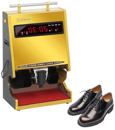 Machine à Cirer électrique Avec Poignée, Cireuse à Chaussures Automatique Avec Affichage De La Date Pour Cuir, Cireuse Domestique Facile à Utiliser Et Rapide