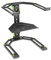Gravity LTS 01 B - Verstellbarer Ständer für Laptops und Controller mit Belastbarkeit bis 8 kg, schwarz