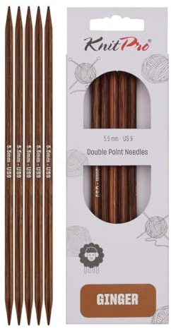 KnitPro Ginger Double Pointed Needles 8 (20cm) | 5.50mm