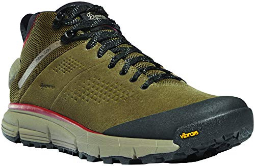 Danner Trail 2650 Gore-Tex Mid 4 Waterproof Hiking Shoes for Men - Suede and Textile Upper with Comfort Footbed, EXO Heel System & Traction Outsole, Dusty Olive - 8 EE