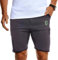 Leif Nelson Herren Jogging Shorts Kurze Trainingshose Sporthose Slim Fit Männer Kurze Fitnesshose Jogginghose Fitness-Short für Training Sport Bodybuilding LN8329 XL Schwarz-Grün