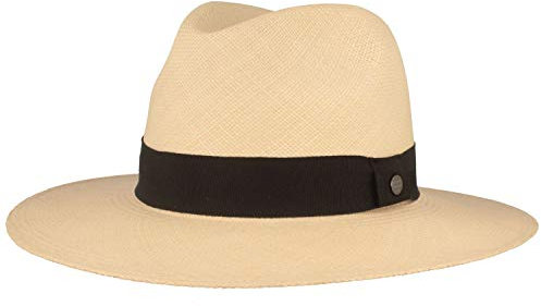 Breiter ORIGINAL Panamahut Strohhut aus Ecuador Sonnenhut Handgeflochten Sommerhut UV-Schutz 50+ Bruchschutz