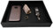 ULTRAY, Valet Tray, Desk Tray, Key Bowl, Nightstand Organizer for Men, Black PU Leather, 10.3 x 8.3 x 1.6 inches