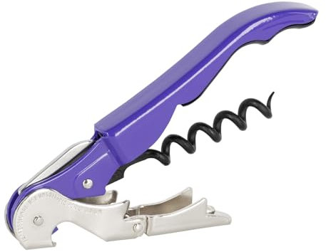 PULLTAP'S GENUINE Classic 500 Violeta - Sacacorchos de camarero para uso profesional - Fabricado en España - Incluye doble palanca articulada, navaja cortacápsulas y abrebotellas