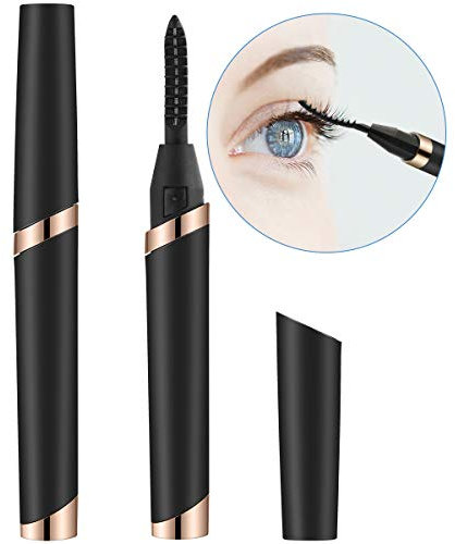 Beheizte Wimpern Curler Elektrische Wimpern Curler Beheizte Wimpern Curler Wiederaufladbare USB Wimpern Curler Schnelle Heizung Langanhaltende natürliche Locke Schwarz