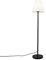 Qazqa - Design Außen Stehlampe schwarz mit weißem Schirm 35 cm IP65 - Virginia I Außenbeleuchtung - Stahl Länglich - LED geeignet E27