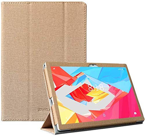 Nother Hülle für Chuwi Hi10 XR, Ultra Schlank Schutzhülle Etui mit Standfunktion Smart Case Cover für Chuwi Hi10 XR 10.1 Zoll, Gold