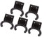 prasku 5xDurable Hook Holder for Microphone, Wall Mounts,