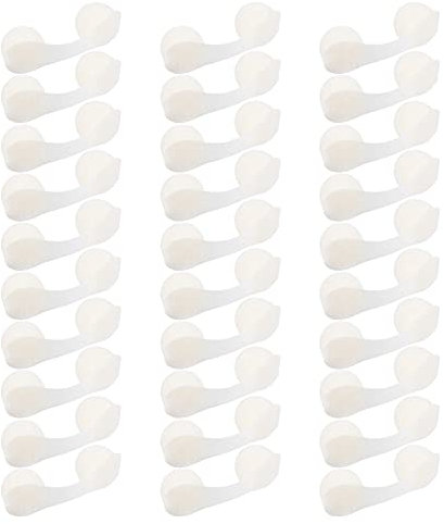 HEALLILY 50Pcs Monouso Naso Filtro Spina Anti- Polvere di Protezione Del Naso Traspirante Filtri Per Senza Sole Airbrush Abbronzatura A Spruzzo (Bianco)