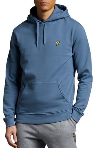 Lyle and Scott Men Basic Logo Hoodie BlueW477 Small