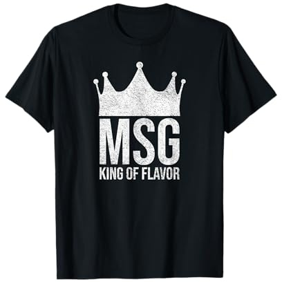 MSG King of Flavor Monodium, Glutamat-Salz auf Rissen T-Shirt