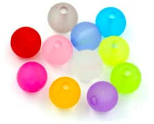 200 Acrylperlen bunt matt 10mm rund Loch 1,6mm Kunststoffperlen zum basteln auffädeln fädeln Fädelperlen Kunststoffperlen Perlen Schmuckherstellung DIY Schmuckperlen Spacer Acrylkugeln