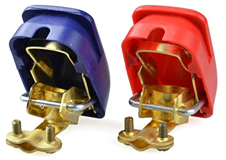 CINQUENUM 12V Elettrodo Positivo e Negativo Morsetti a sgancio rapido Morsetti a Batteria Connettore for Auto Caravan Boat Motorhome