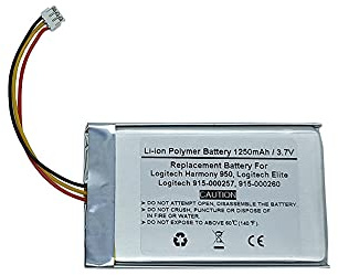 1250mAh 3.7V Replacement Battery For Logitec h Harmony 950, Logitec h Elite, Logitec h 915-000257, 915-000260 Remote Control, Logitec h 533-000128, 623158