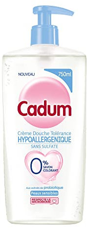 Cadum Crème Douche Tolérance Hypoallergénique Sans Sulfate Probiotique 750ml