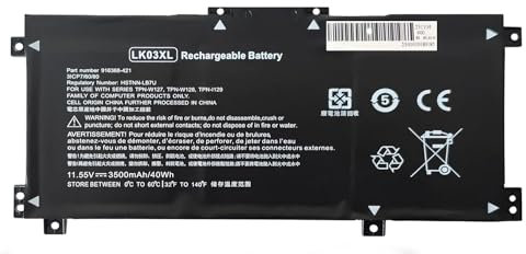 FESTAS Neuf LK03XL L09281-855 Batterie Compatible avec HP Envy 17 17-AE143NG 17M-AE0XX Envy X360 15-BP000 15-BP107TX 15M-BP000 15-BP100TX 15-BP194CL 15-BP100 15-BQ 15-CN 15-CP Series