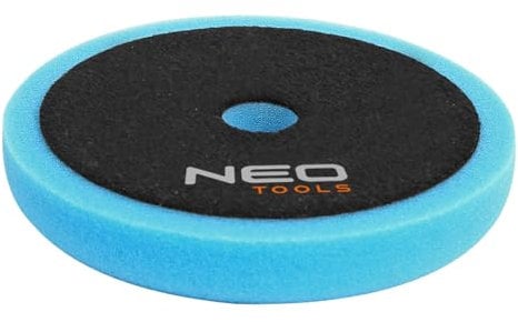 NEO TOOLS Polierpad Pad Polierschaum Set für Exzenter Poliermaschine Schleifmaschine - Polierschwämme Pad Wachs Schwämme Pad Polierschwamm – 150 x 150 x 25 mm - extra härterer Schwamm