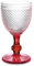 Verre à Vin Diamant Rouge Transparent Verre 330 ml (6 unités)