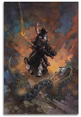 VZRSQZK Death Dealer VI Poster, dekoratives Gemälde, Leinwand-Wandposter und Kunstdruck, modernes Familienschlafzimmer-Dekor-Poster, 20 x 30 cm