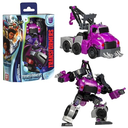 Transformers EarthSpark Deluxe Class Chaos Terran Aftermath 12,7 cm Roboter Actionfigur, interaktives Spielzeug für Jungen & Mädchen ab 6 Jahren