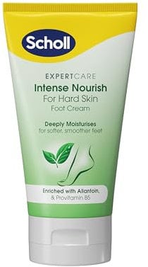 Scholl ExpertCare Intense Nourish Foot Cream for Hard Skin 150ml, Deeply Moisturising Cream with Urea, Vitamin E & Provitamin B5 Complex for Softer Smoother Feet
