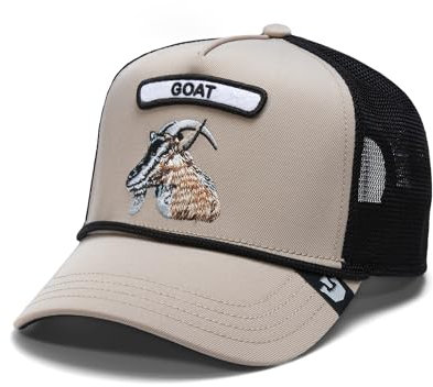 Goorin Bros. Trucker Cap GB2 Goat Khaki Schwarz, Size:OneSize