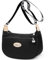 REETEE Kleine Umhängetasche Damen Wasserdicht Nylon Crossbody Bags für Frauen Halbmond Handtasche Stylische Damen Schultertasche mit Verstellbarem Gurt Handy Umhängetasche (schwarz)