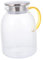 Amosfun Kaltwasserkrug aus Glas Heißwasserspender luftdicht transparenter wasserkocher Kaffeekrug große wasserflasche big water bottle praktischer Saftkessel langlebige Aufbewahrungsdose