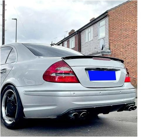 Spoiler Flügel Auto Heckflügel Heckspoiler Für W211 Spoiler Für Benz W211 Für E-klasse E200 E260 Spoiler ABS Kunststoff Material 2002-2009 Heckspoiler(Unpainted Primer)