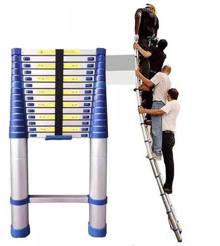 Aluminum Telescopic Ladder Multi Purpose Extendable Roof Top Tent Ladder (5m/16.4ft)