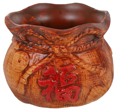 Sosoport 1stück Eleganter Keramik Blumentopf Für Geldbaum Glücksbeutel-Design Für Zuhause Und Balkon Hochwertige Pflanzenpflege Mit Stilvollem